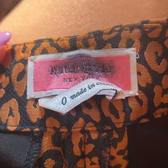 KATE SPADE flora leopard jacquard pant - Picture 6 of 6